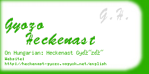 gyozo heckenast business card
